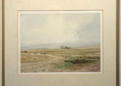 Joseph Pighills 1901-84 JP03 'Quarry Roads Haworth Moor' watercolour 14x10.25in £200