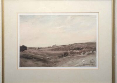 Joseph Pighills 1901-84 JP04 'Hill End Stanbury Moor' watercolour 14.5x10in £200