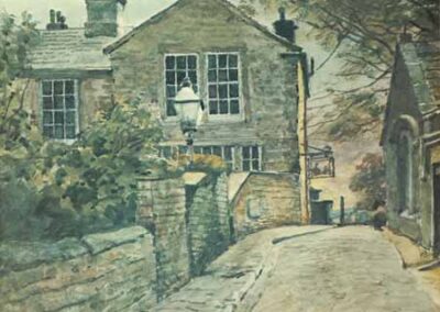 Joseph Pighills 1901-84 JP07 'Haworth Parsonage' print Framed to 42x52cm £75