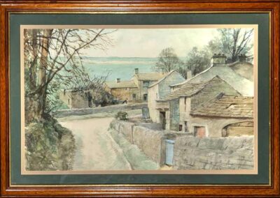 Joseph Pighills 1901-84 JP65 'Thorpe in the Hollows' Original watercolour 52x32cm framed to 65x44cm £280