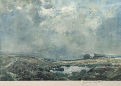 Joseph Pighills 1901-84 JP67 'Grove Hill Dyke' Nr Stanhope framed to 71x55cm £70