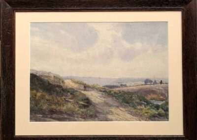 Joseph West (1881–1958) JOW04 Moorland Trackwatercolour 38x27cm framed 52x41cm £180