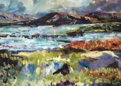 Josie Barraclough JB49 The Lakes-Derwent Water Series 2 Oil 60cmx60cm £375