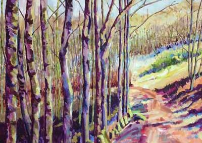 Josie Barraclough JB52 'Chevin Woods' Oil 70x60cm SOLD