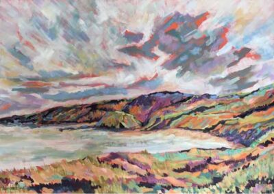 Josie Barraclough JB58 'Cornelian Bay Cleveland Way' 50x70cm Acrylic £400