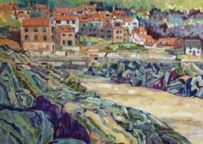 Josie Barraclough JB60. 'Runswick Bay' 60x84cm Oil £550