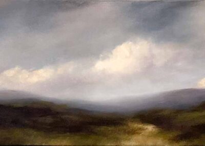 Judith Levin JL105 'A Walk on Haworth Moor' Oil of Canvas 12x30ins £650
