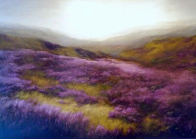 Judith Levin JL30 'Heather, Stratus Cloud'. Oil on canvas. 48x72in SOLD