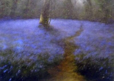 Judith Levin JL35 'BlueWoods'. Oil on canvas. 24x30in £1200