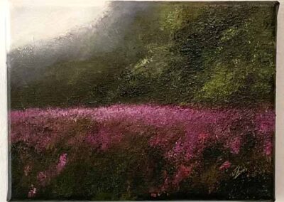 Judith Levin JL88 'Campion Meadow' Oil of Canvas 5x7ins £120