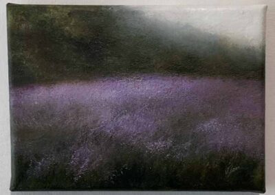 Judith Levin JL92 'Lavender Meadow' Oil of Canvas 5x7ins £120