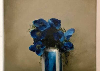 Judith Levin JL96 'Himalayan Blue Poppies' Oil of Canvas 12x10ins £250