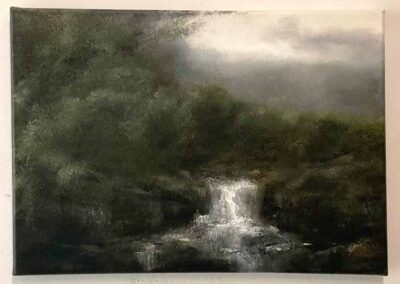 Judith Levin JL98 'Rain' Oil of Canvas 10x14ins £250