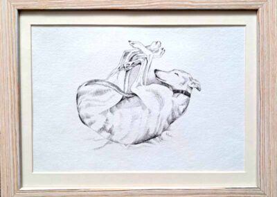 Karen Harman KRO17 'Little-Croissant'-Ink on Rag Handmade Paper 18x14in £150