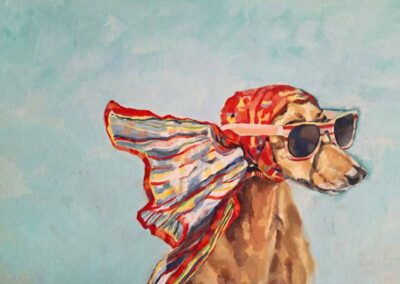 Karen Harman KRO19 'I Don't Recall Ever Feeling This Awake' Acrylic and Oil on Canvas 30x20in £275