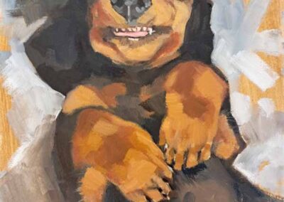Karen Harman KRO21 'The Joker' Oil on Canvas 110x8in £110