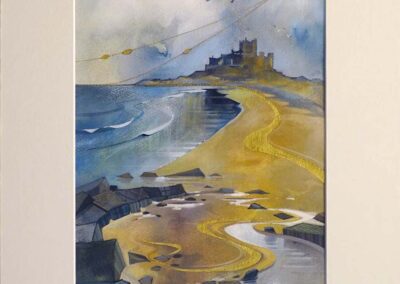 Kate Lycett KL42 'Bamburgh Castle' Ltd. Edn. enhanced print 95of150 37x50cm £140