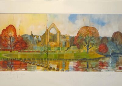 Kate Lycett KL29 'Autumn at Bolton Abbey' Ltd. Edn. enhanced print 64of150 69x120cm £360