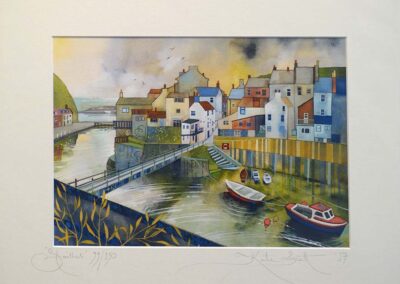 Kate Lycett KL28 'Staithes' Ltd. Edn. enhanced print 99of150 40x50cm Currently out of stock