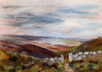 Kate Readman KR03_'Dales Gateway' Needle felting 22x16in £180