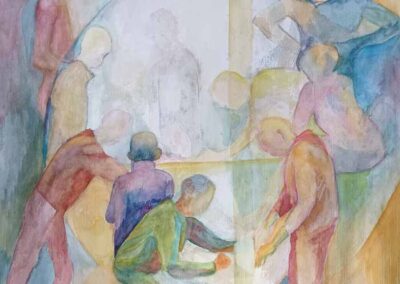 Kate Stewart KS22 'The Class 2' Watercolour 61x61cm £200