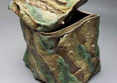 Kath Bonson KB2243 'Topstone' Stoneware with textured glazes and oxides £75