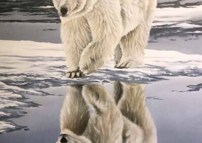 L Amy Charlesworth AC140 'It's a Polar Bear' oil 60x80cm £480