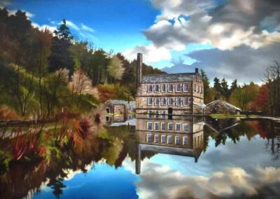L Amy Charlesworth AC156 'Gibson Mill in Colour' 81 x 57cm £650lr