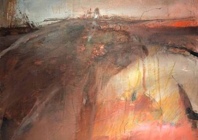 Leyla Murr LM64 'Autumn Vibes' Acrylic on canvas 66x66cm £650
