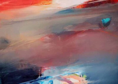 Leyla Murr LM67 'Sunset' Acrylic on canvas 80x60cm £650