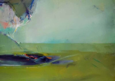 Leyla Murr LM68 'View from the Top' Acrylic on canvas 92x62 £650
