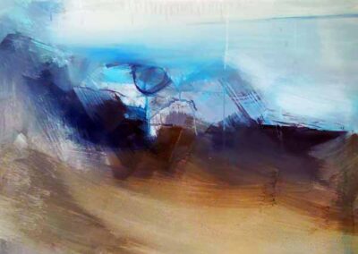 Leyla Murr LM70 'On the moors' Acrylic on canvas 100x700cm £650