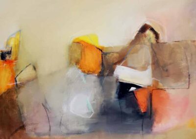 Leyla Murr LM73 'Lightness of Being' Acrylic on canvas 60x46cm £495