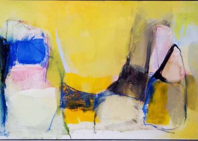 Leyla Murr LM77 'Summer' Acrylic on board, framed 82x43cm £595