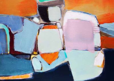 Leyla Murr LM80 'Abstract Composition' Acrylic onlinen 46x36cm £450