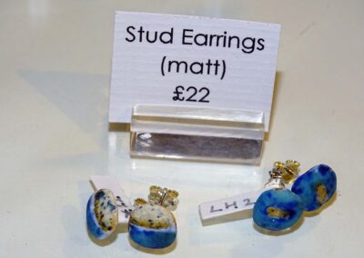 Lis Holt LH26 and 78 Stud Earings dry blue SOLD but similar maybe available