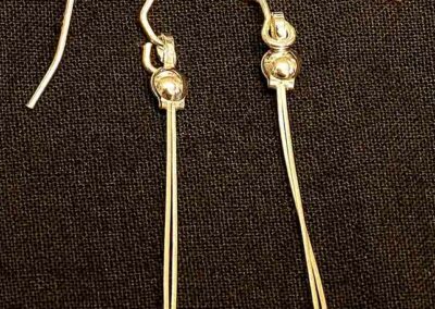 Lis Holt LH90 Drop Earings shiny blue and gold £38