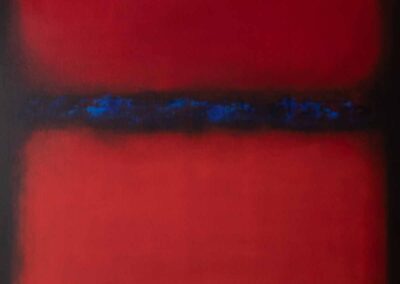Martin Cosgrove_MAC09 'Thin Blue Line 3' Oil on canvas board 57x67cm £250