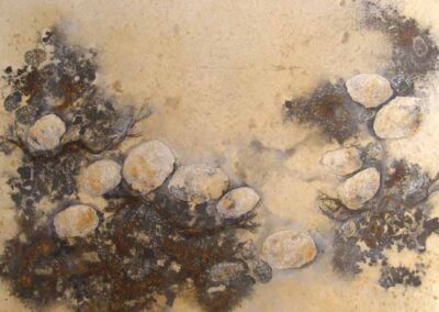 Nancy Stedman NS07 'Shifting sands' Mixed media and collage 52x66cm £480