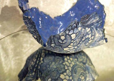 Nettleton Pottery NP21 Elizabeth May. Cobalt. Blue. porcelain 18x13x8cm £65