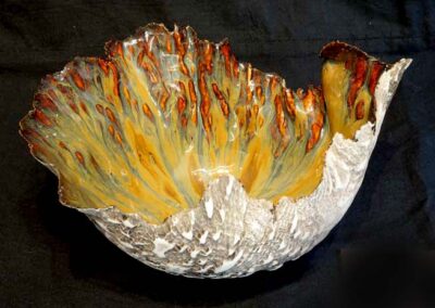 Nettleton Pottery NP37 Freda Manganese Iron Jasper Porcelain Bowl £85