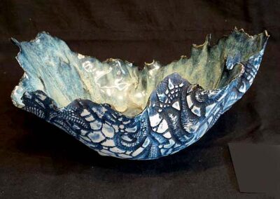 Nettleton Pottery NP38 Elizabeth May Cobalt Layered Blue Porcelain Bowl £85