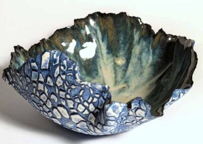 Nettleton Pottery NP43 Elsie Cobalt blue sand 20x20x10cm £120