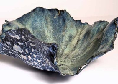 Nettleton Pottery NP44 Freda Cobalt Layered Blue 17x17x7cm £70