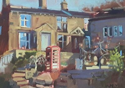 Pam Bumby PB02 'The Old Phone Box, Micklethwaite oil on board 5x7in £220 web