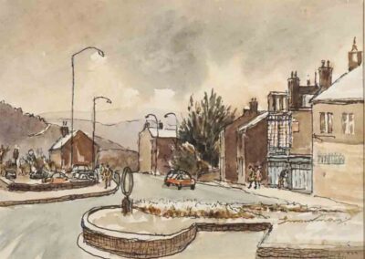 Percy Monkman 1892-1986 PM17 'Browgate, Bailldon' 1978 watercolour framed to 68x50cm £150