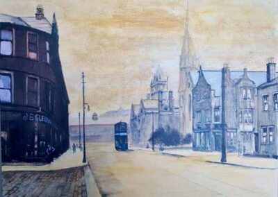 Peter Clarke PC02 'Cavendish Street Keighley', Acrylic framed to43x53cm lr