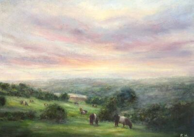 Rachel Hinds CA43 'Belteds' oil 40x30cm framed £150