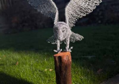 Richard Gibson RG05 'Barn Owl' galvanised wire £320