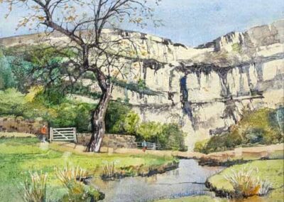 Rob Thompson RT27 'Malhan Cove' Watercolour and Mixed Media Framed to 53x43cm SOLD